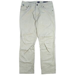 Kuhl Rydr Pants Mens 33X32 Beige Straight Leg Khaki Chino Vintage Patina Dye